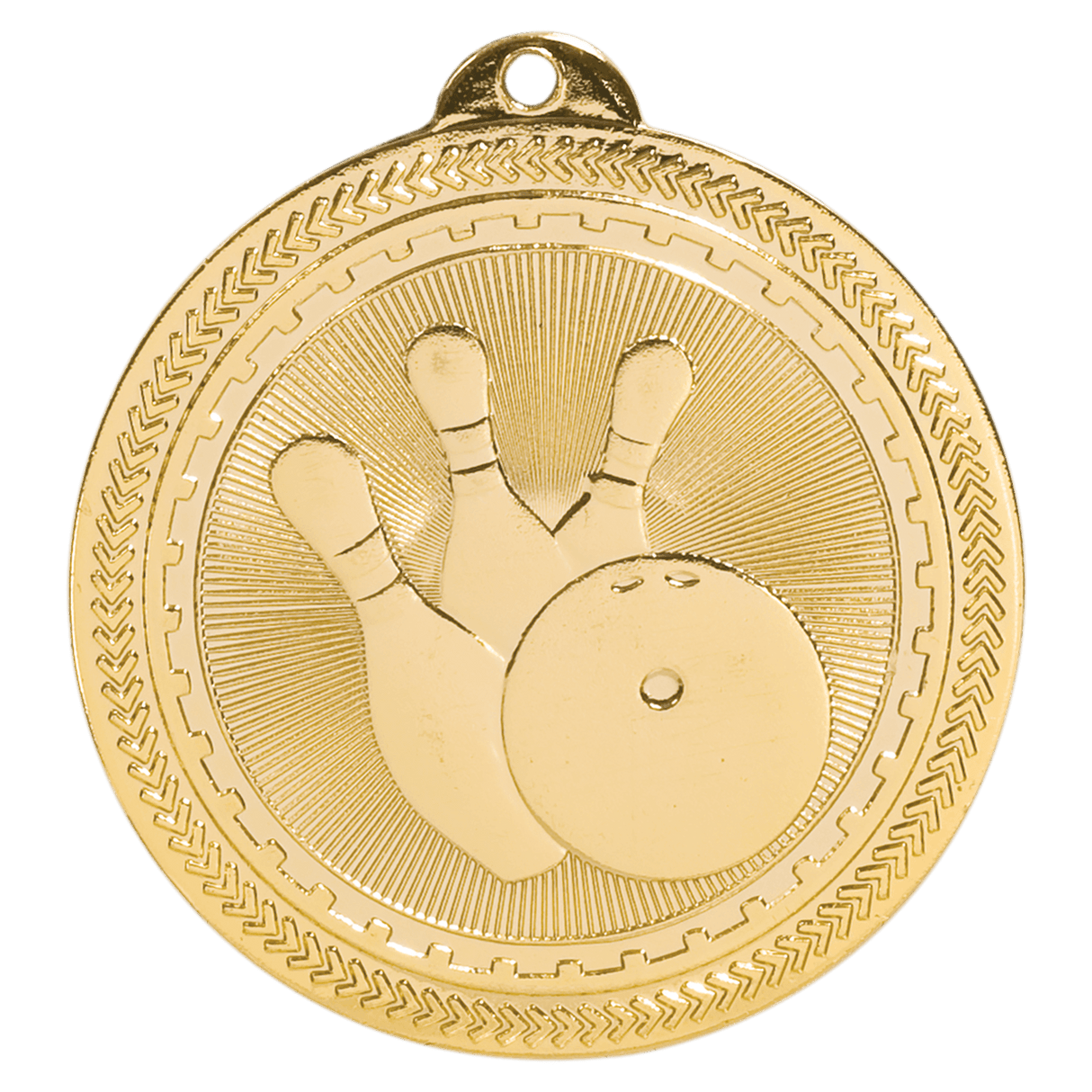 Bowling BriteLazer Medal-Gold - AKD Ink