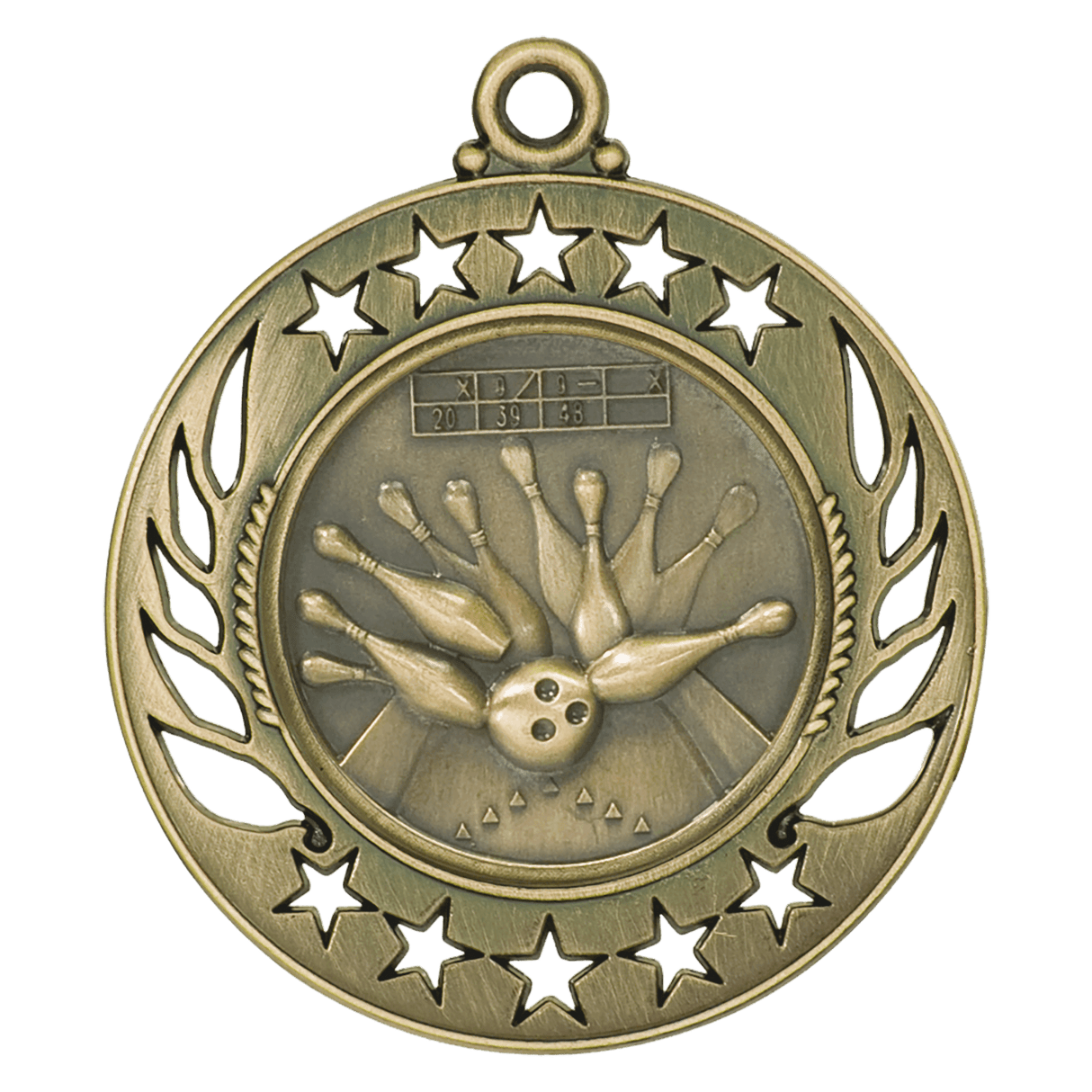 Bowling Galaxy Medal-Gold - AKD Ink