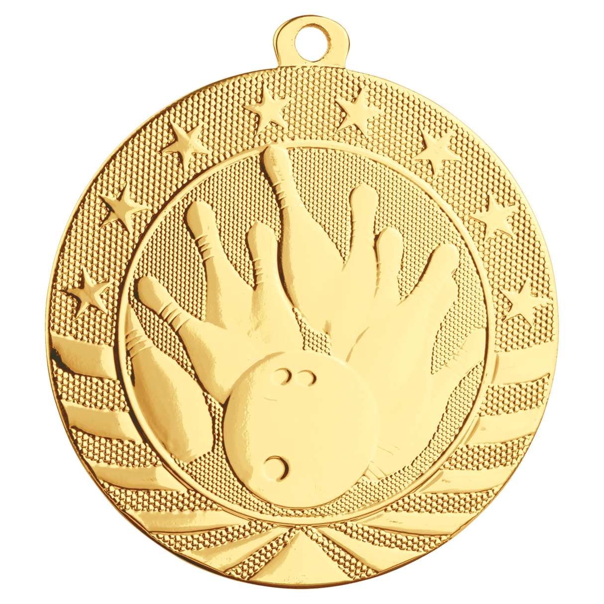 Bowling Starbrite Medal-Gold - AKD Ink