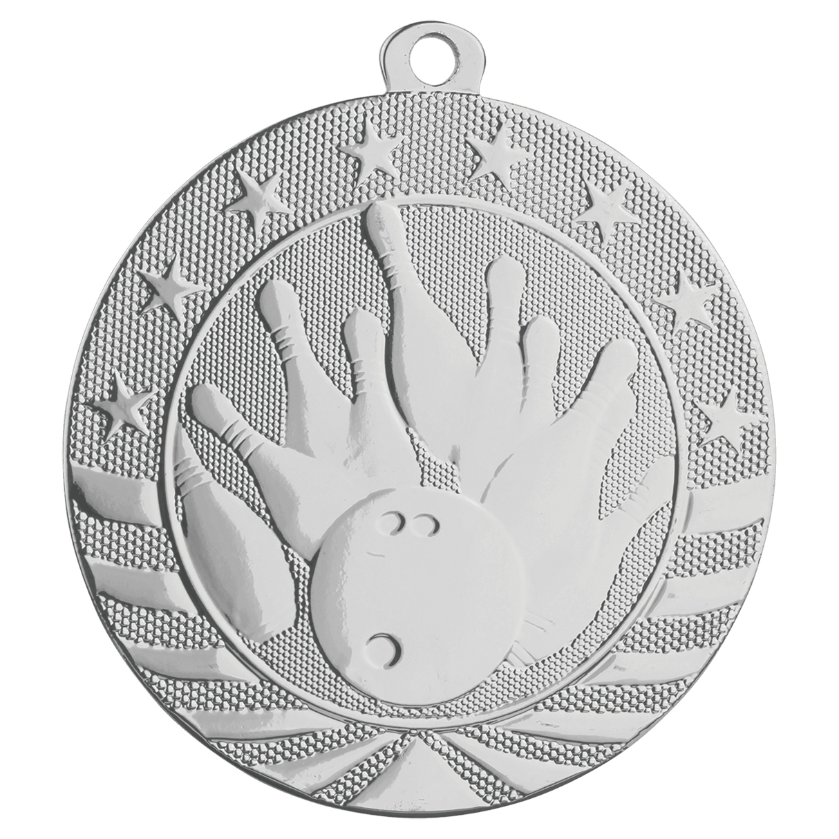 Bowling Starbrite Medal-Silver - AKD Ink