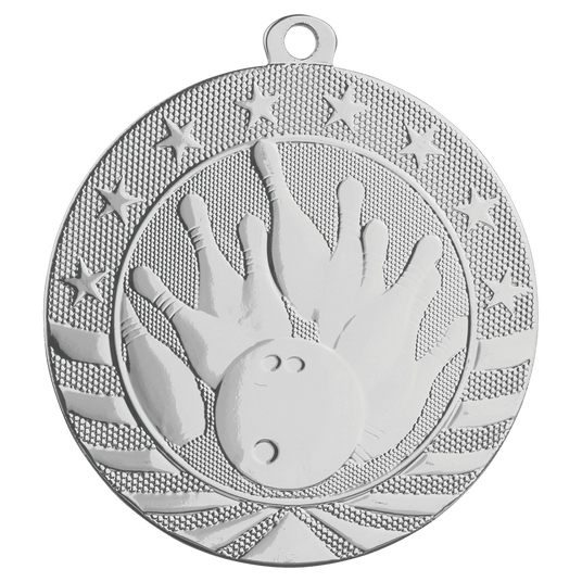 Bowling Starbrite Medal-Silver