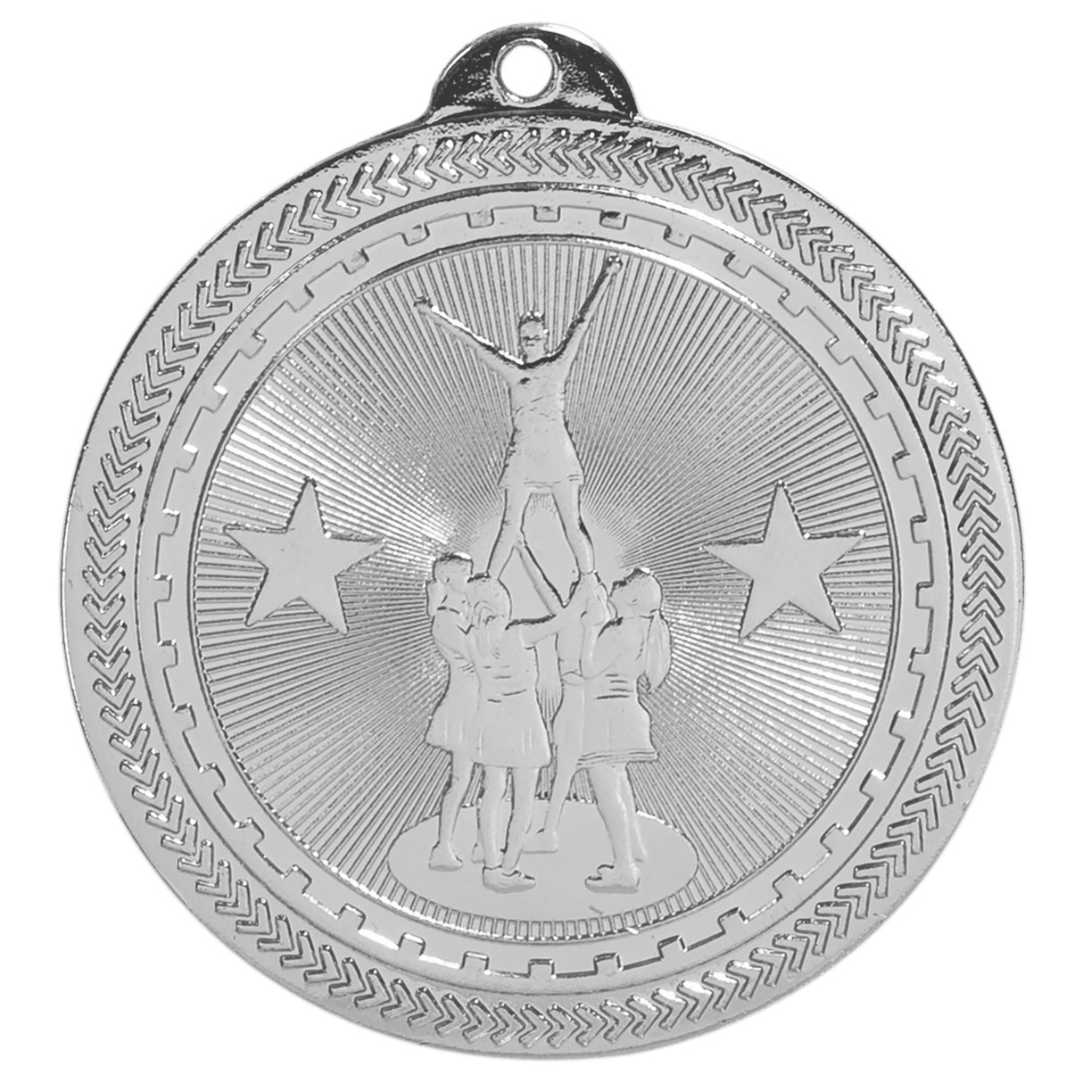 Competitive Cheer BriteLazer Medal-Silver - AKD Ink