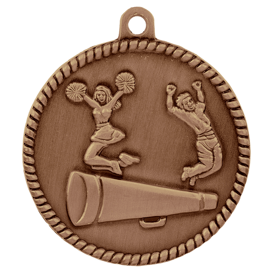 Cheer High Relief Medal-Bronze