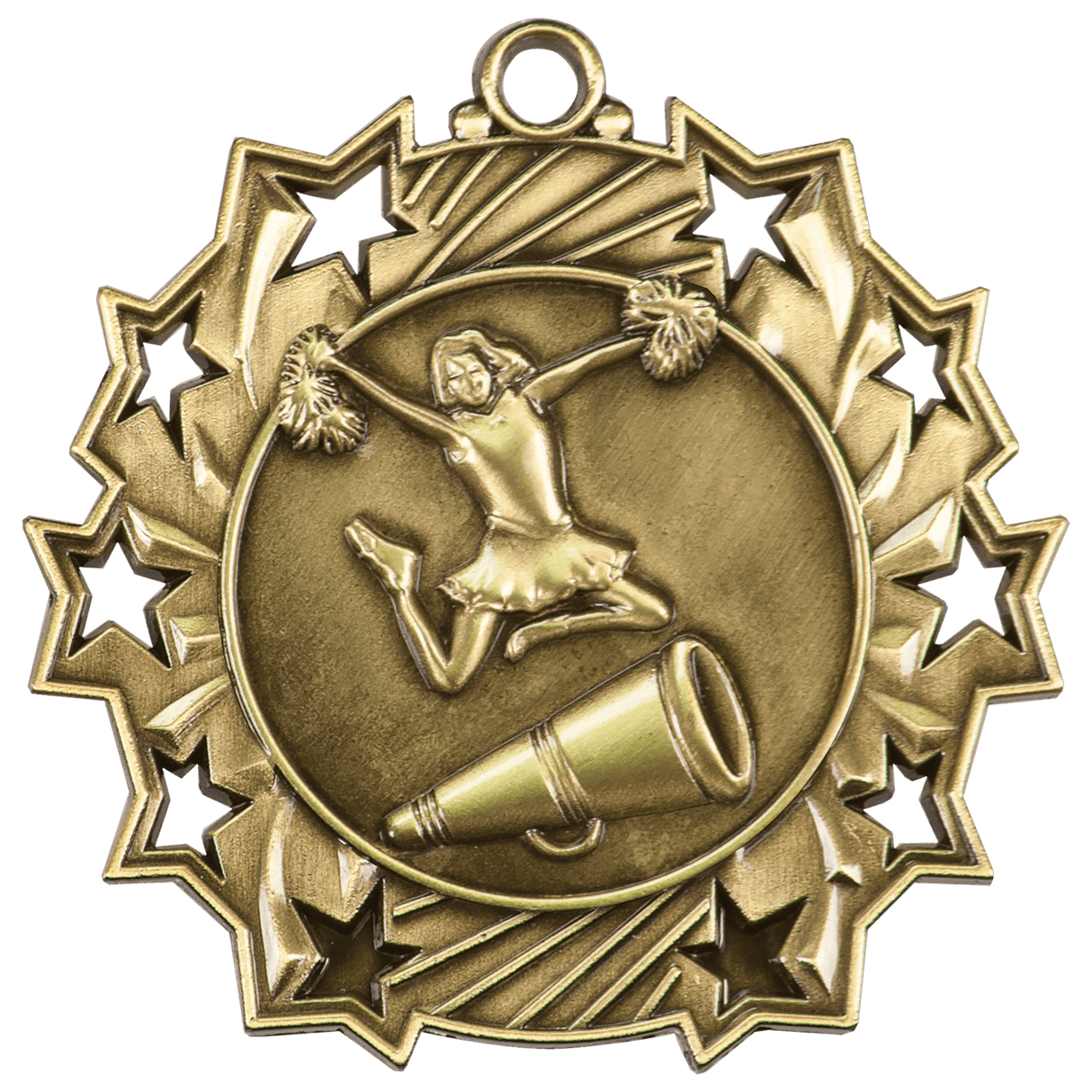 Cheer Ten Star Medal-Gold - AKD Ink