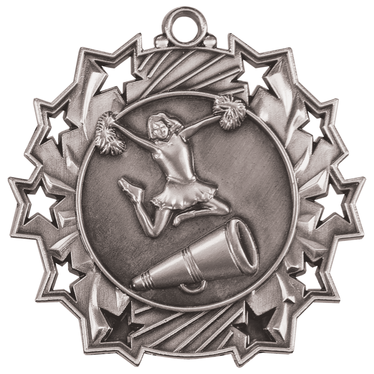 Cheer Ten Star Medal-Silver - AKD Ink