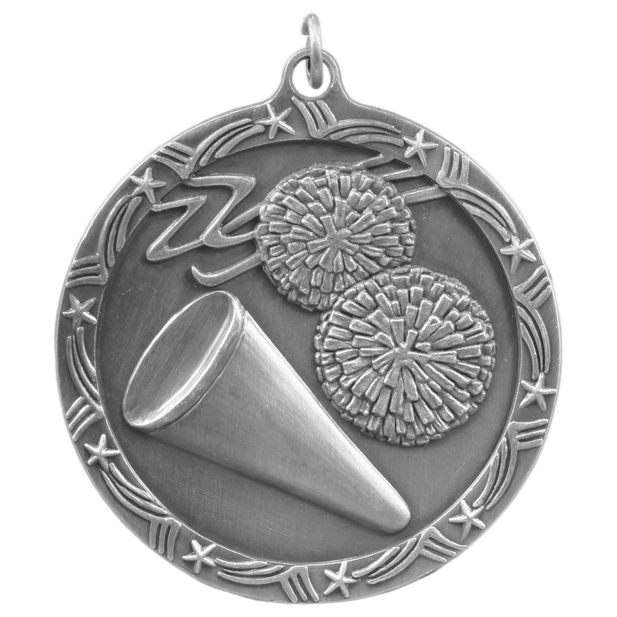 Cheer Shooting Star Medal-Silver - AKD Ink