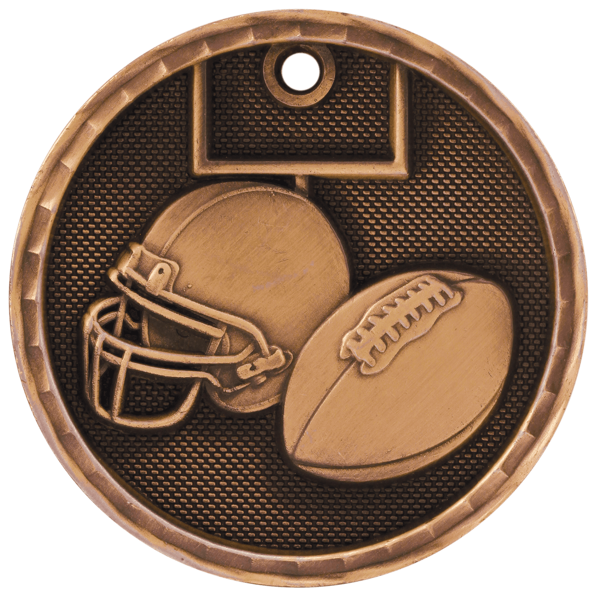 Football 3-D Medal-Bronze - AKD Ink