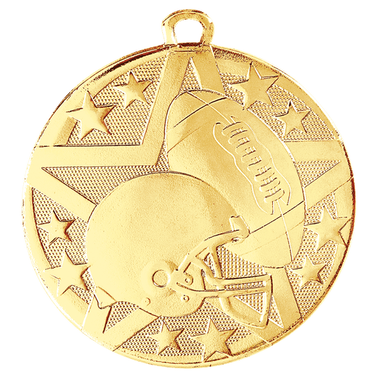 Football Superstar Medal-Gold