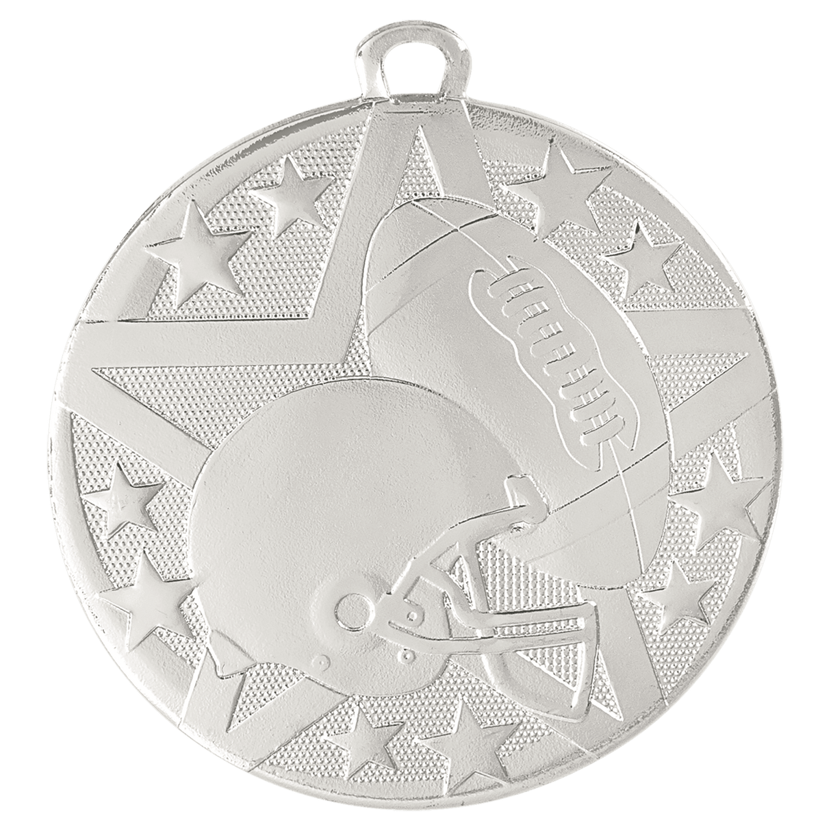 Football Superstar Medal-Silver - AKD Ink