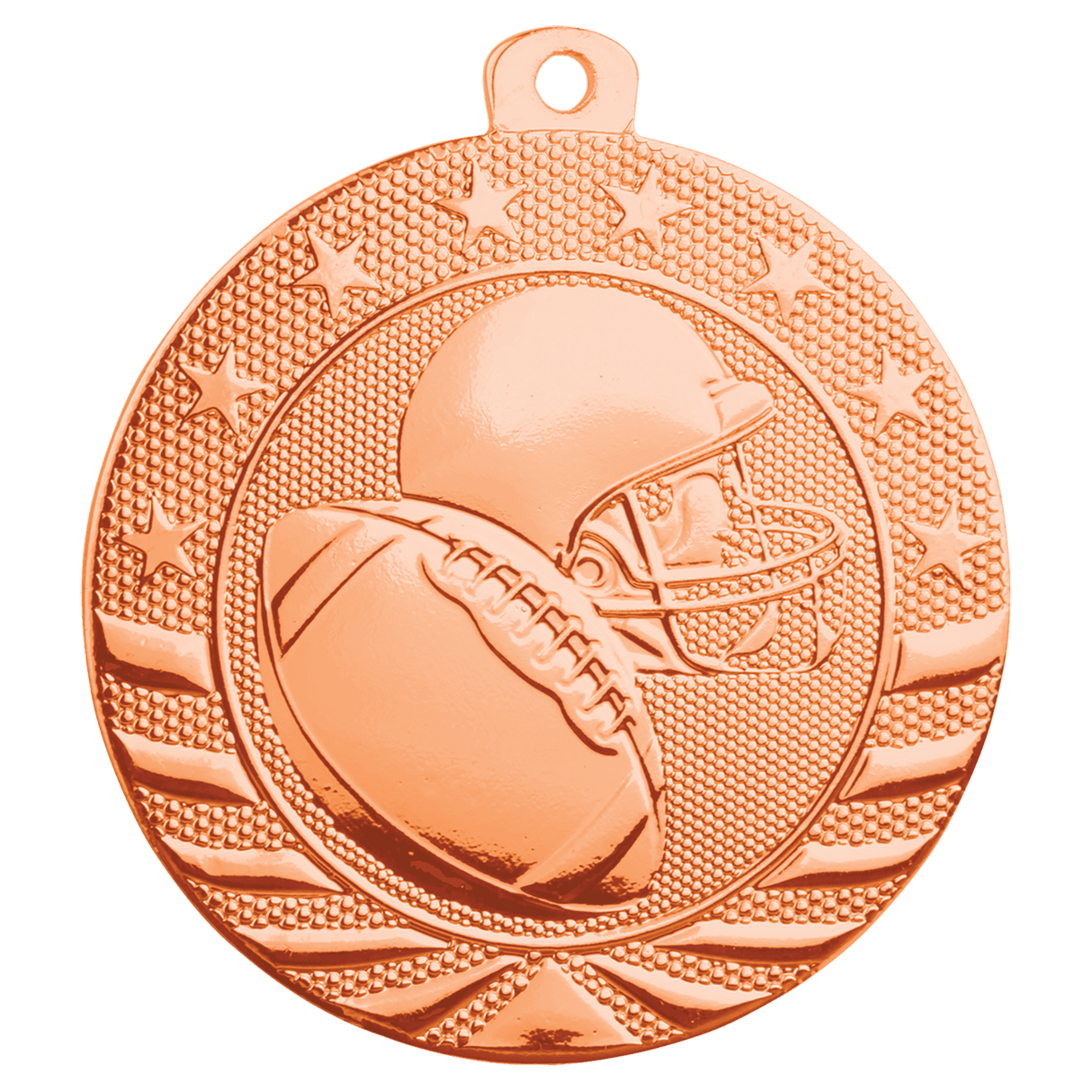 Football Starbrite Medal-Bronze - AKD Ink