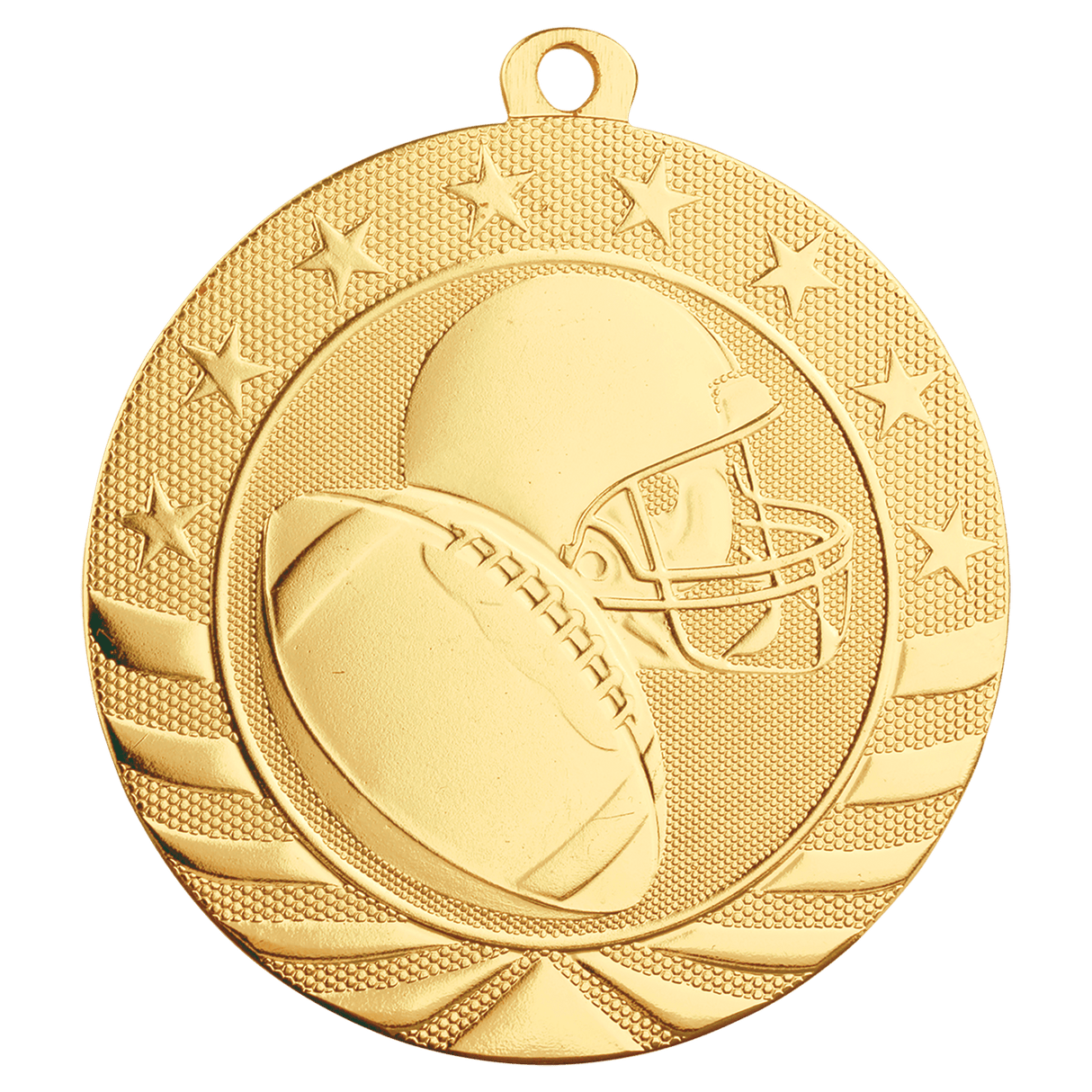Football Starbrite Medal-Gold - AKD Ink