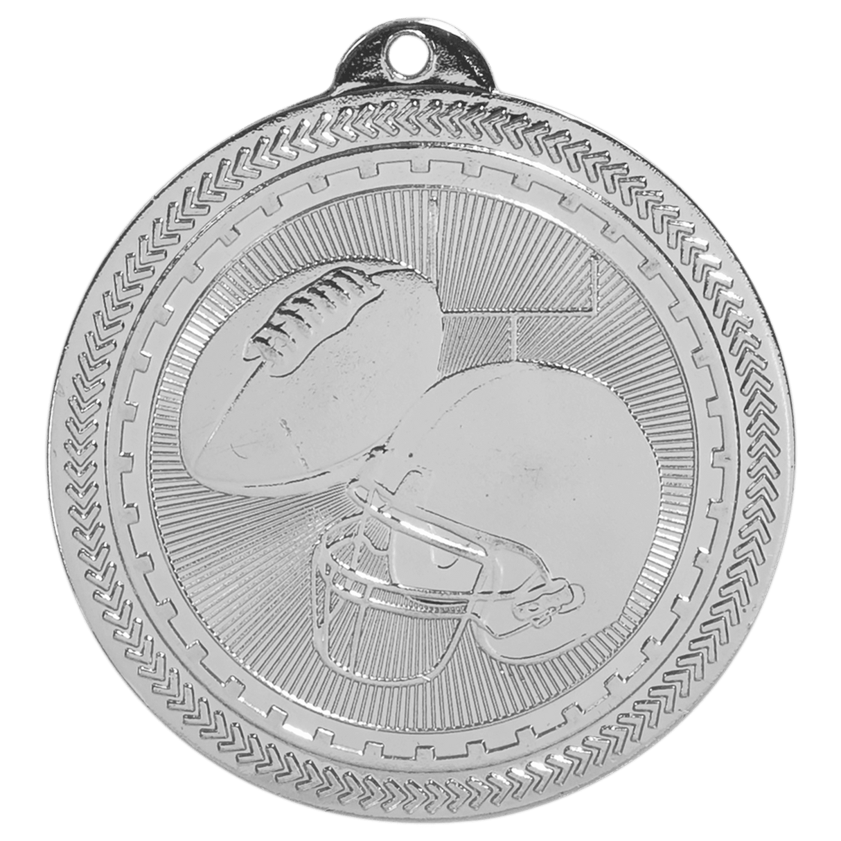 Football Starbrite Medal-Silver - AKD Ink