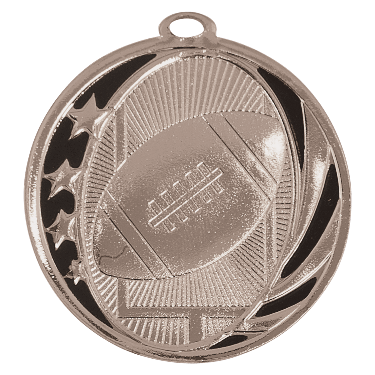 Football MidNite Star Medal-Silver - AKD Ink