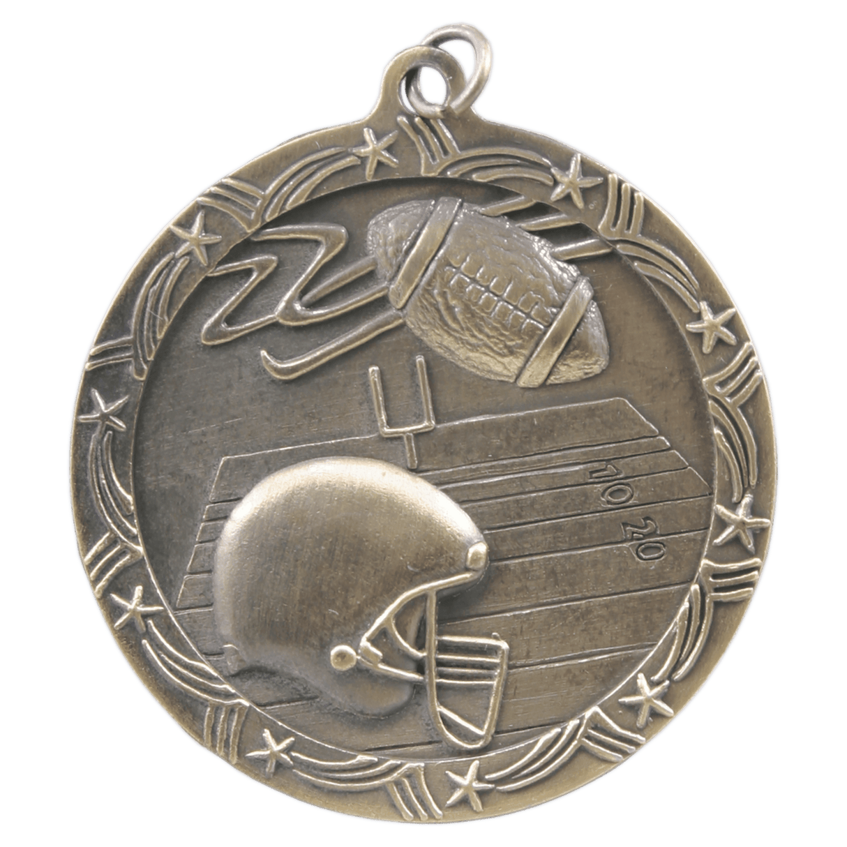Football Shooting Star Medal-Gold - AKD Ink