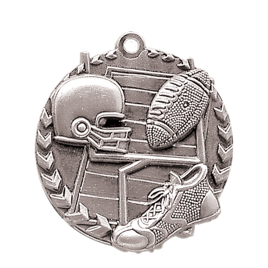 Football Millennium Medal-Silver