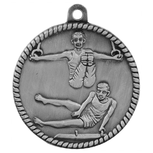 Male Gymnastics High Relief Medal-Silver