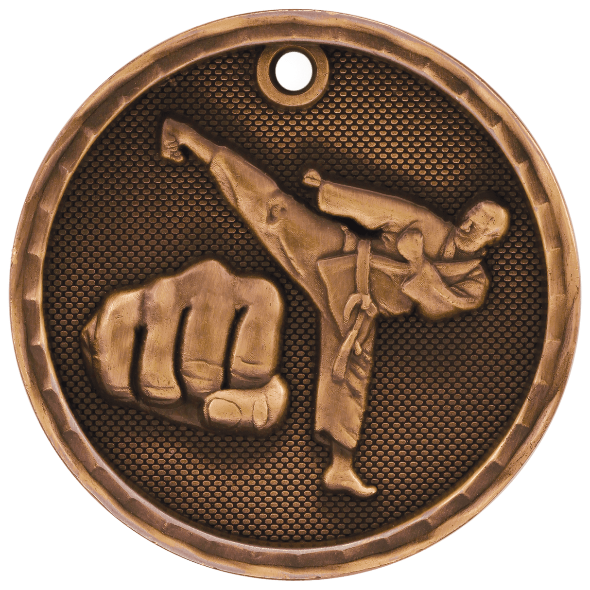 Martial Arts 3-D Medal-Bronze-AKD Ink