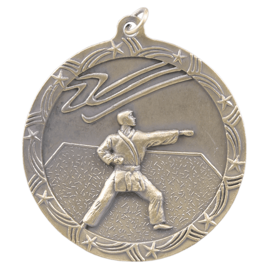 Martial Arts Shooting Star Medal-Gold