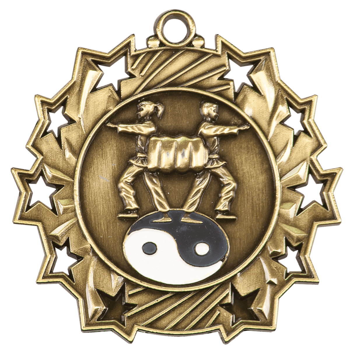 Martial Arts Ten Star Medal-Gold-AKD Ink