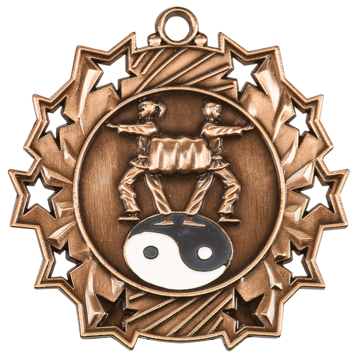 Martial Arts Ten Star Medal-Bronze-AKD Ink