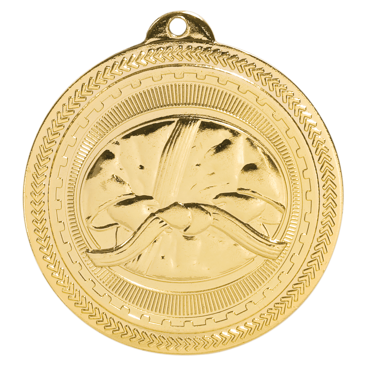 Martial Arts BriteLazer Medal-Gold-AKD Ink