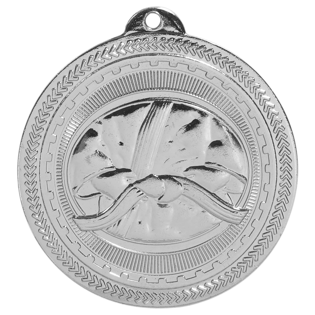 Martial Arts BriteLazer Medal-Silver-AKD Ink