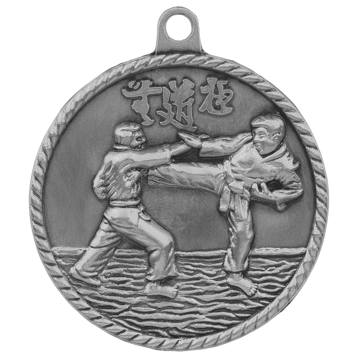 Martial Arts High Relief Medal-Silver-AKD Ink