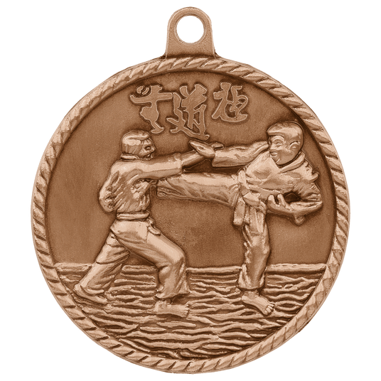 Martial Arts High Relief Medal-Bronze