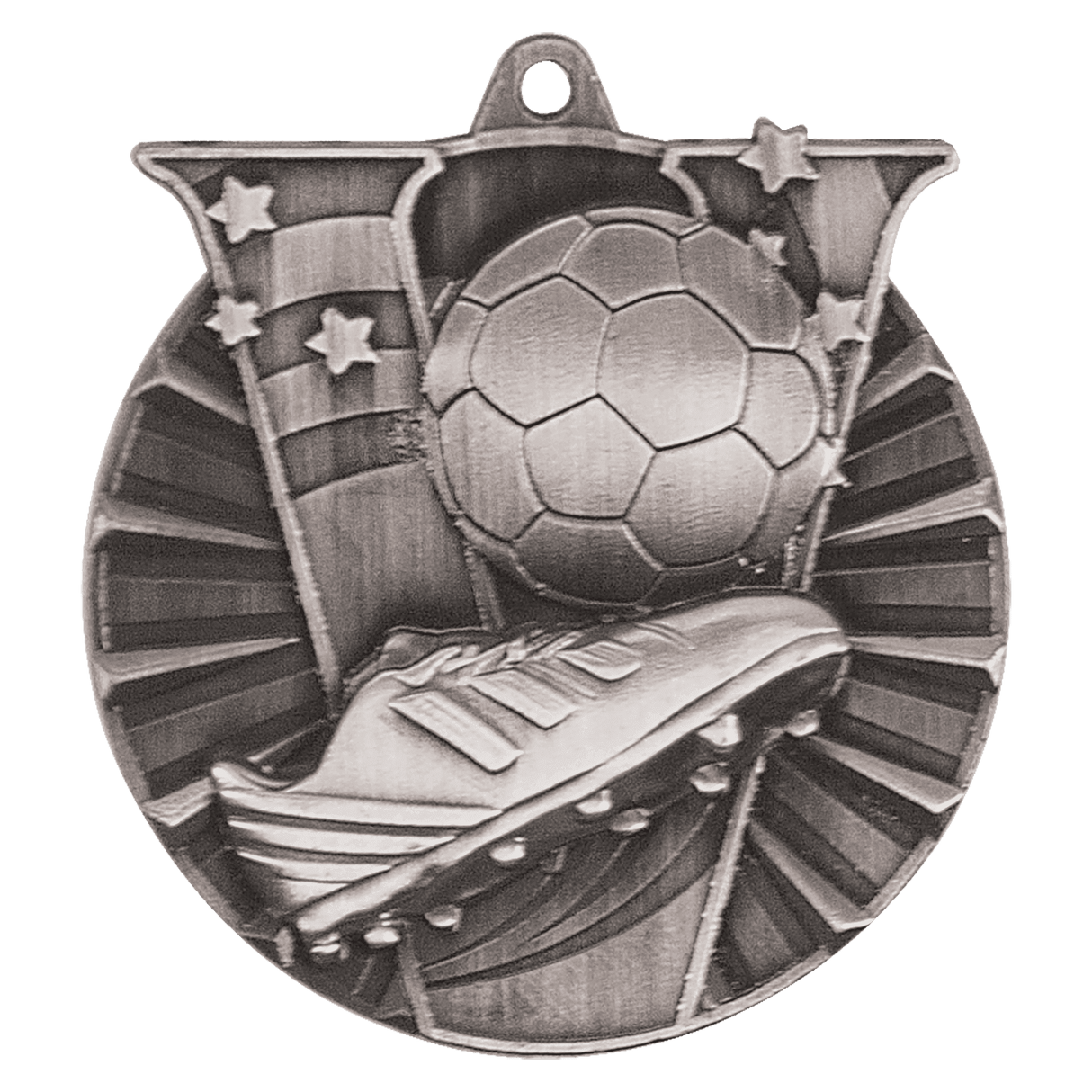Soccer Victory Medal-Silver - AKD Ink