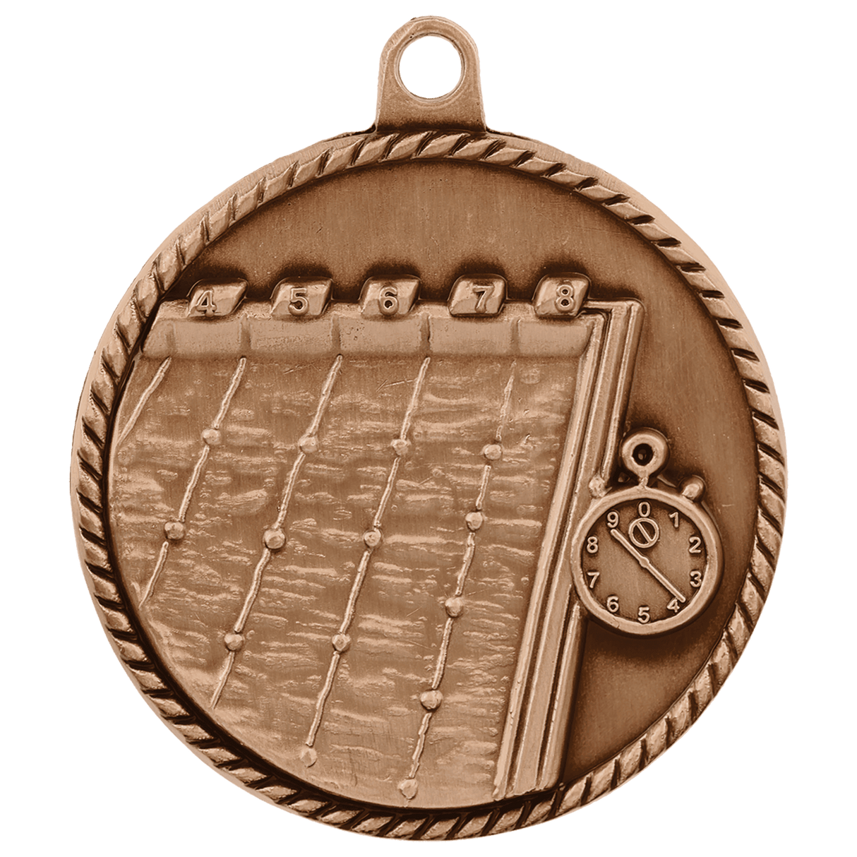 Swimming High Relief Medal-Bronze - AKD Ink