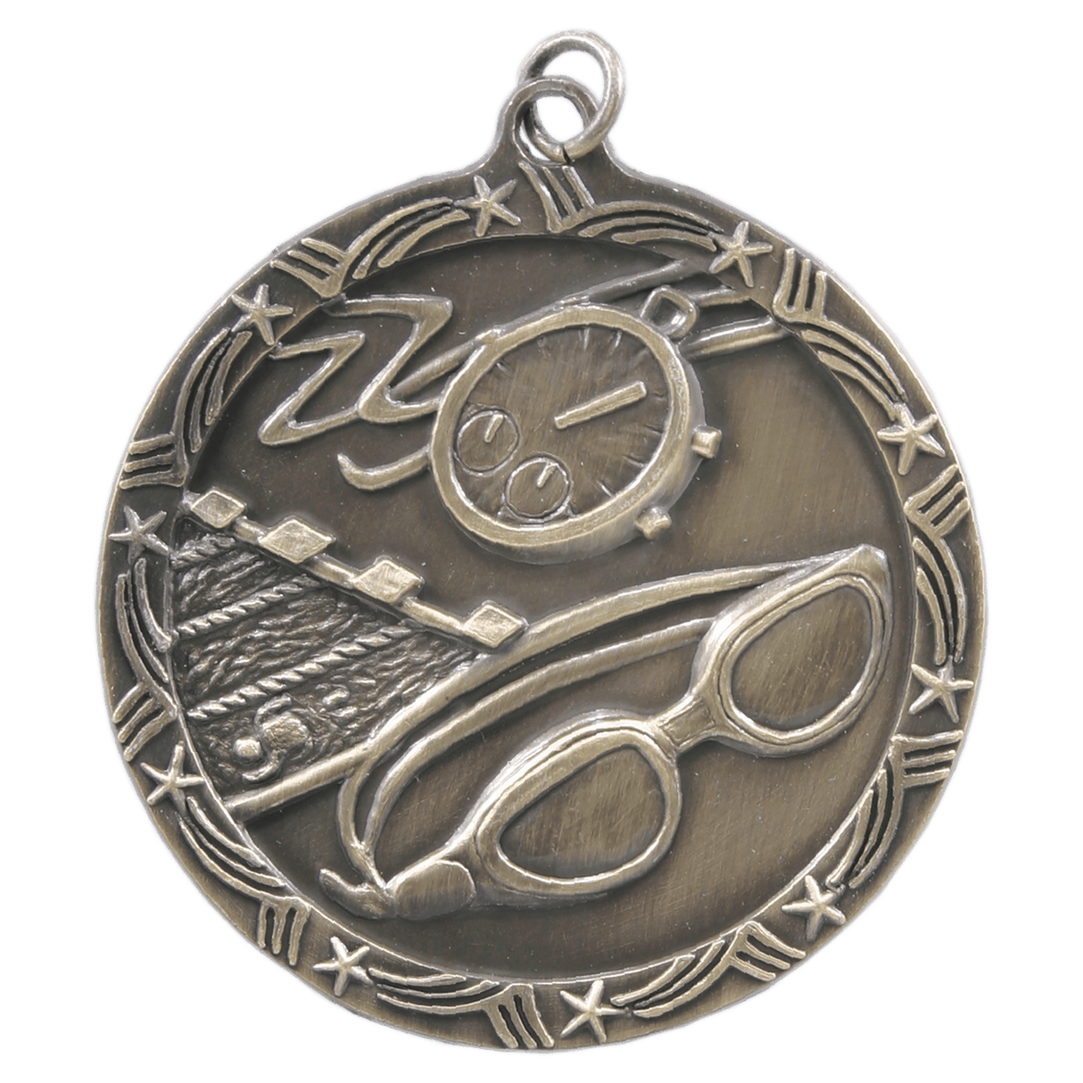 Swimming Shooting Star Medal-Gold - AKD Ink