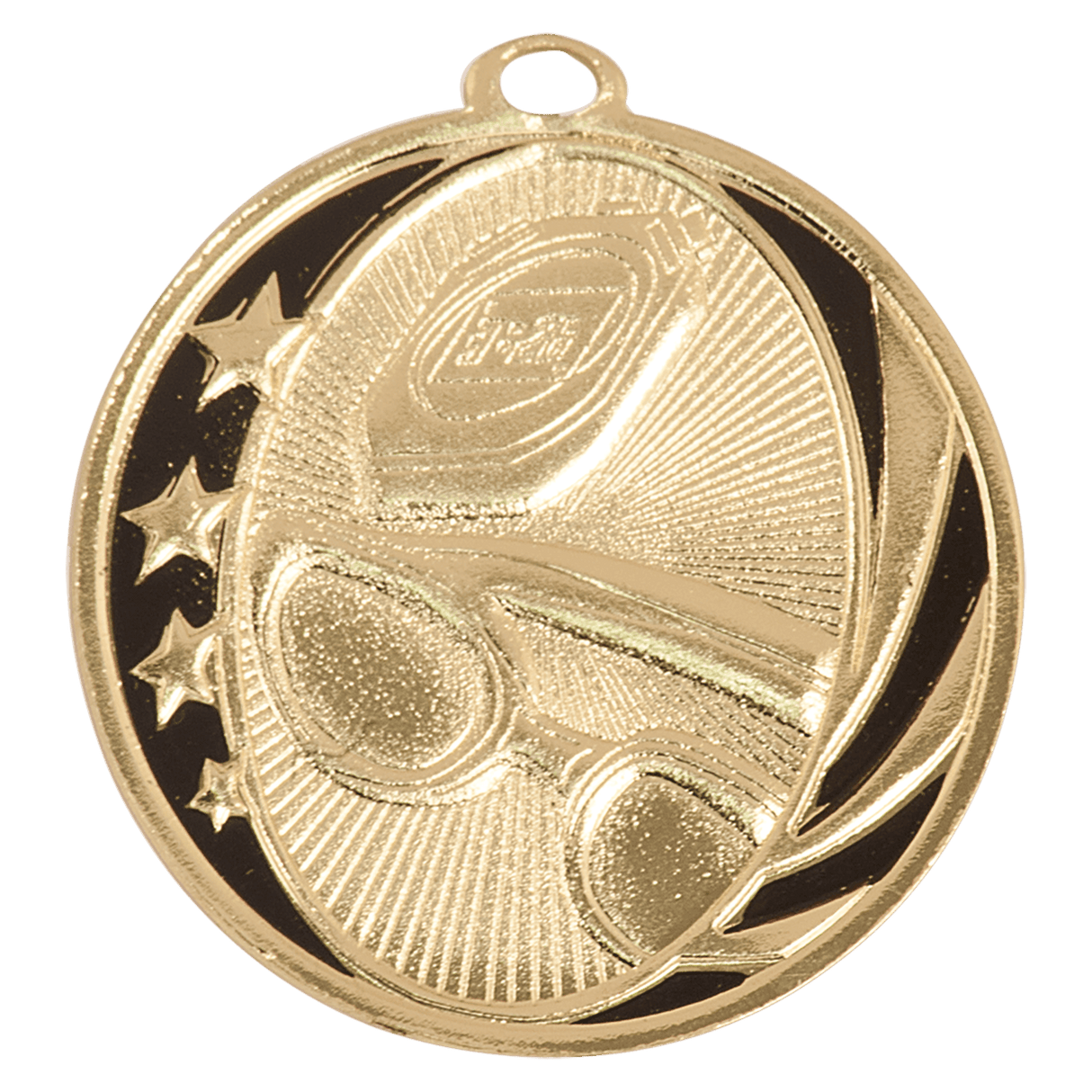 Swimming MidNite Star Medal-Gold - AKD Ink