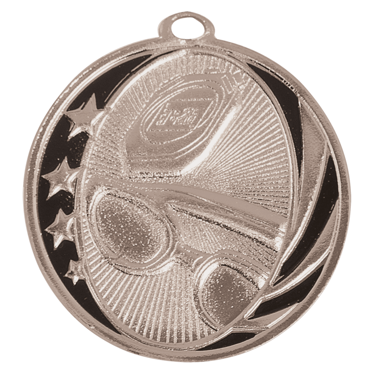 Swimming MidNite Star Medal-Silver - AKD Ink