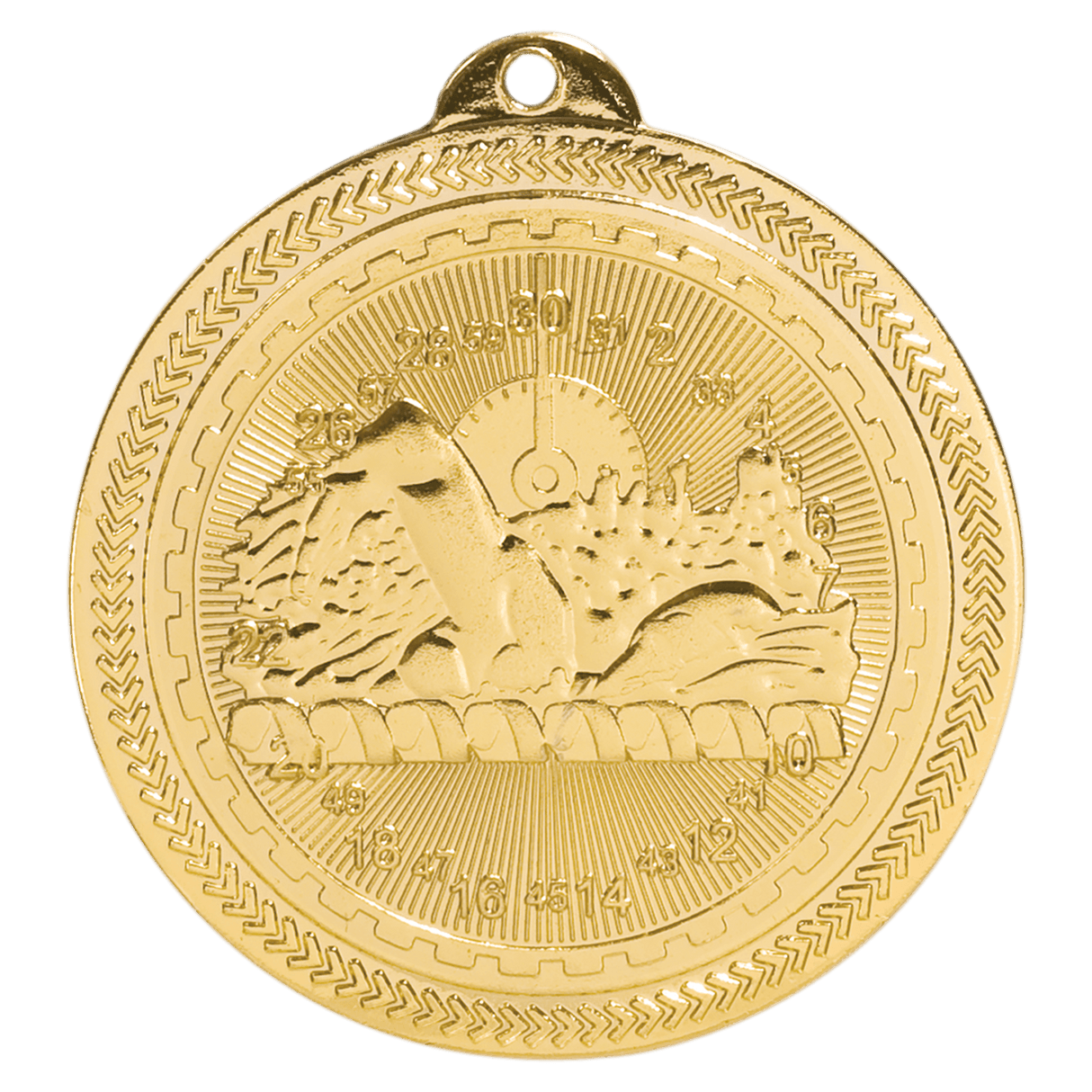 Swimming BriteLazer Medal-Gold - AKD Ink
