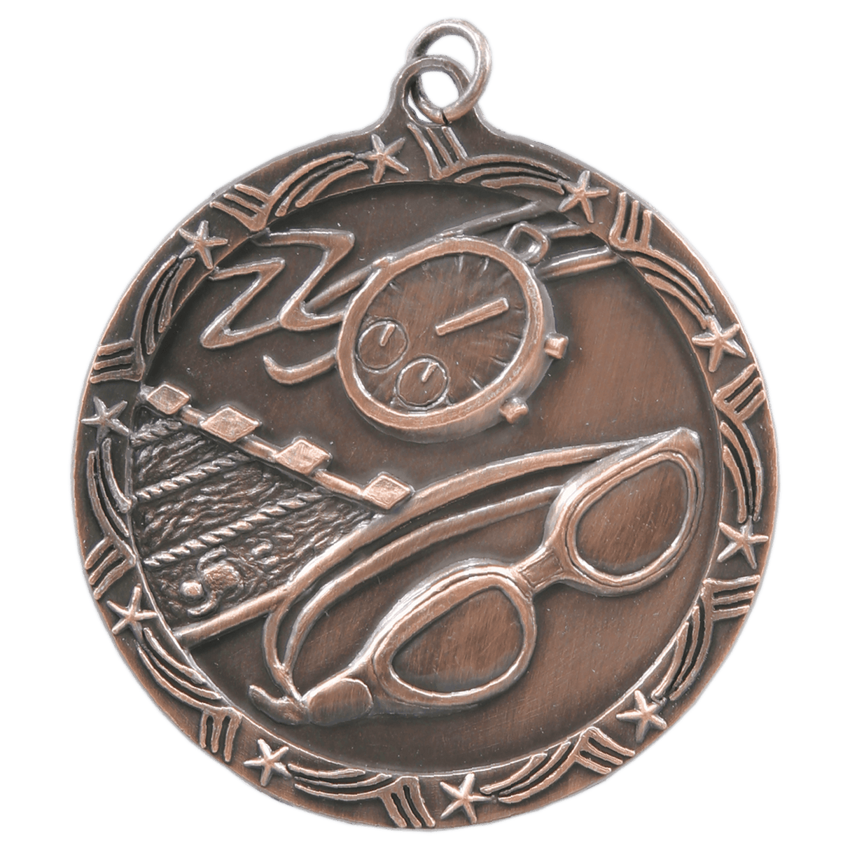 Swimming Shooting Star Medal-Bronze - AKD Ink
