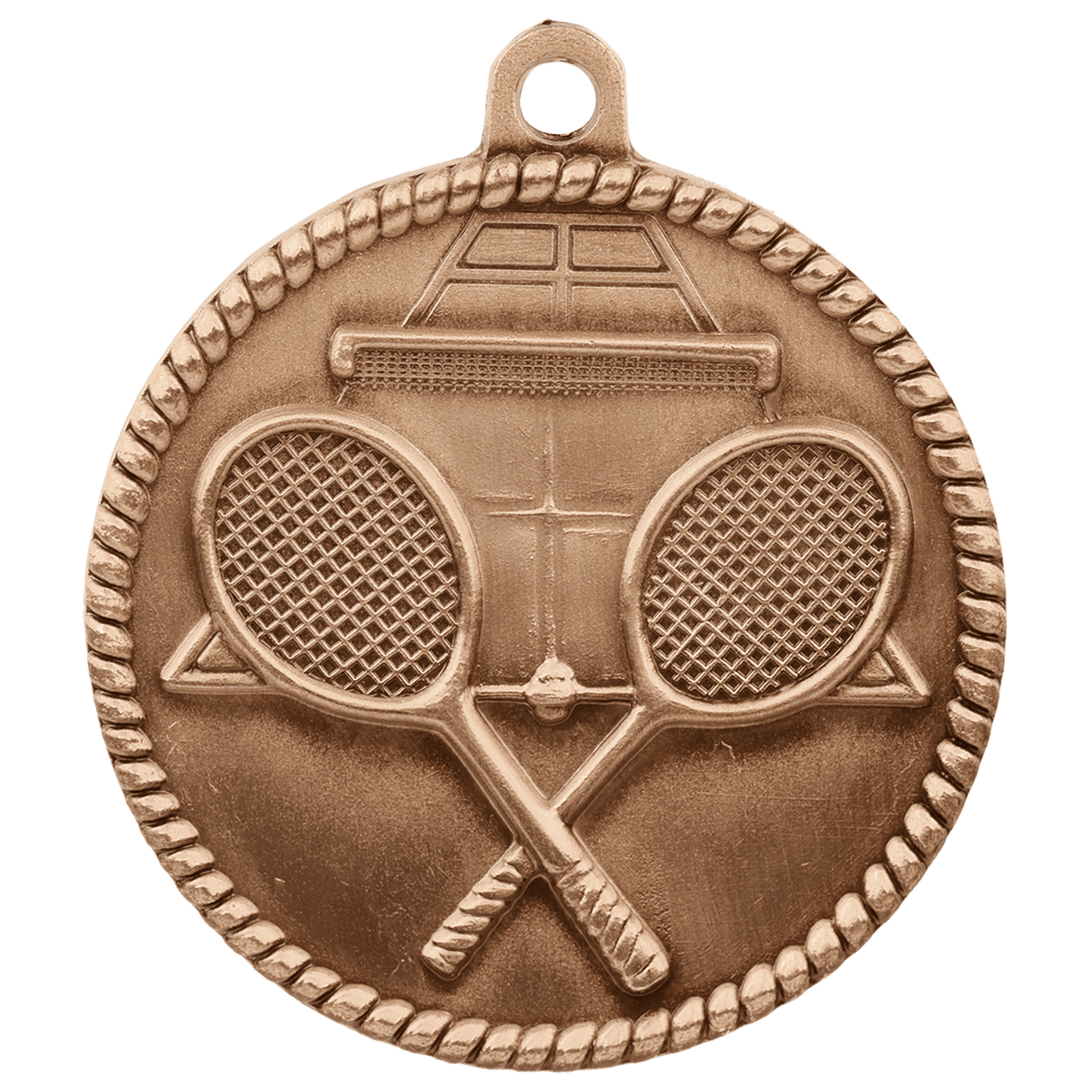 Tennis High Relief Medal-Bronze-AKD Ink