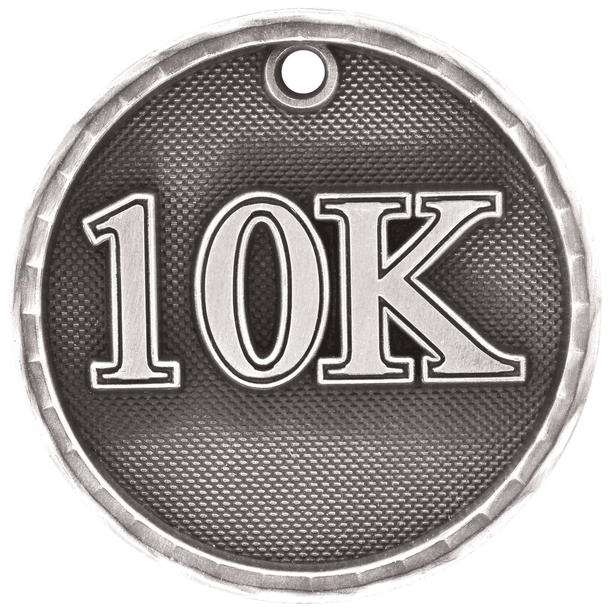 Silver 10K 3D Medal by AKD Ink featuring intricate 3D design and detailed craftsmanship for awards or recognition.