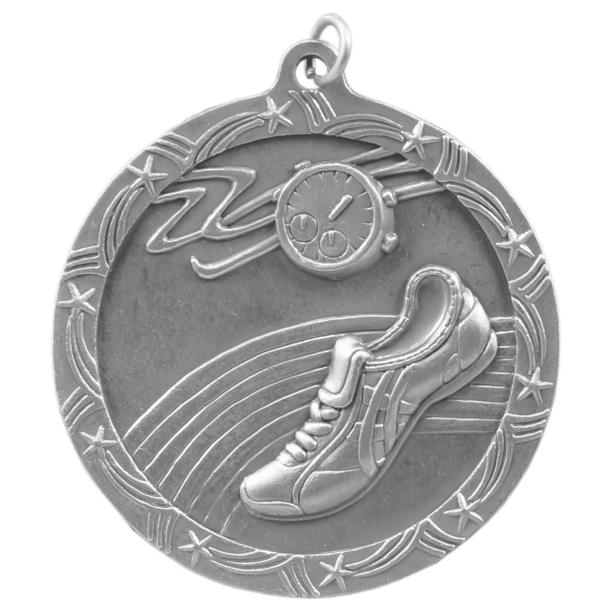 Track Shooting Star Medal-Silver-AKD Ink