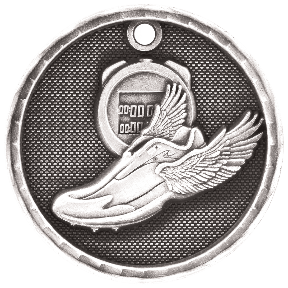 Track 3-D Medal-Silver-AKD Ink