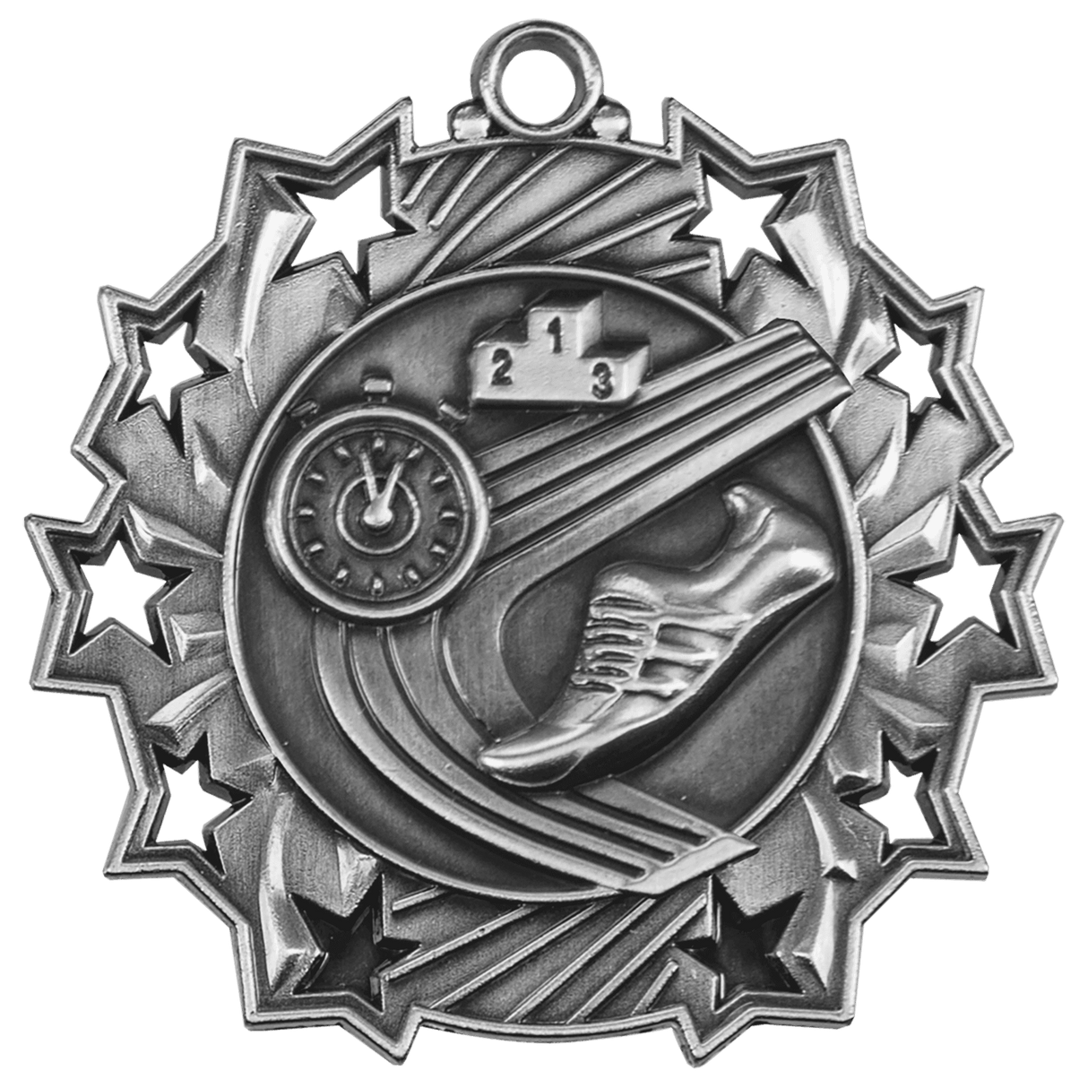 Track Ten Star Medal-Silver-AKD Ink