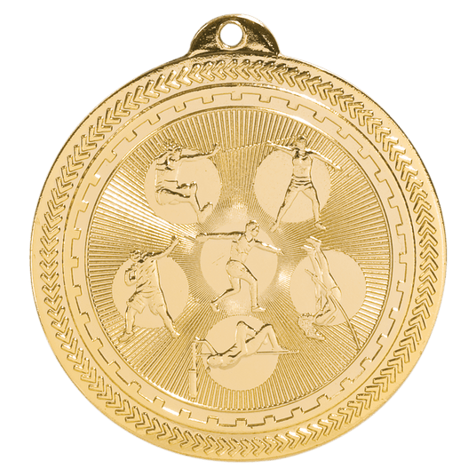 Track & Field BriteLazer Medalh-Gold