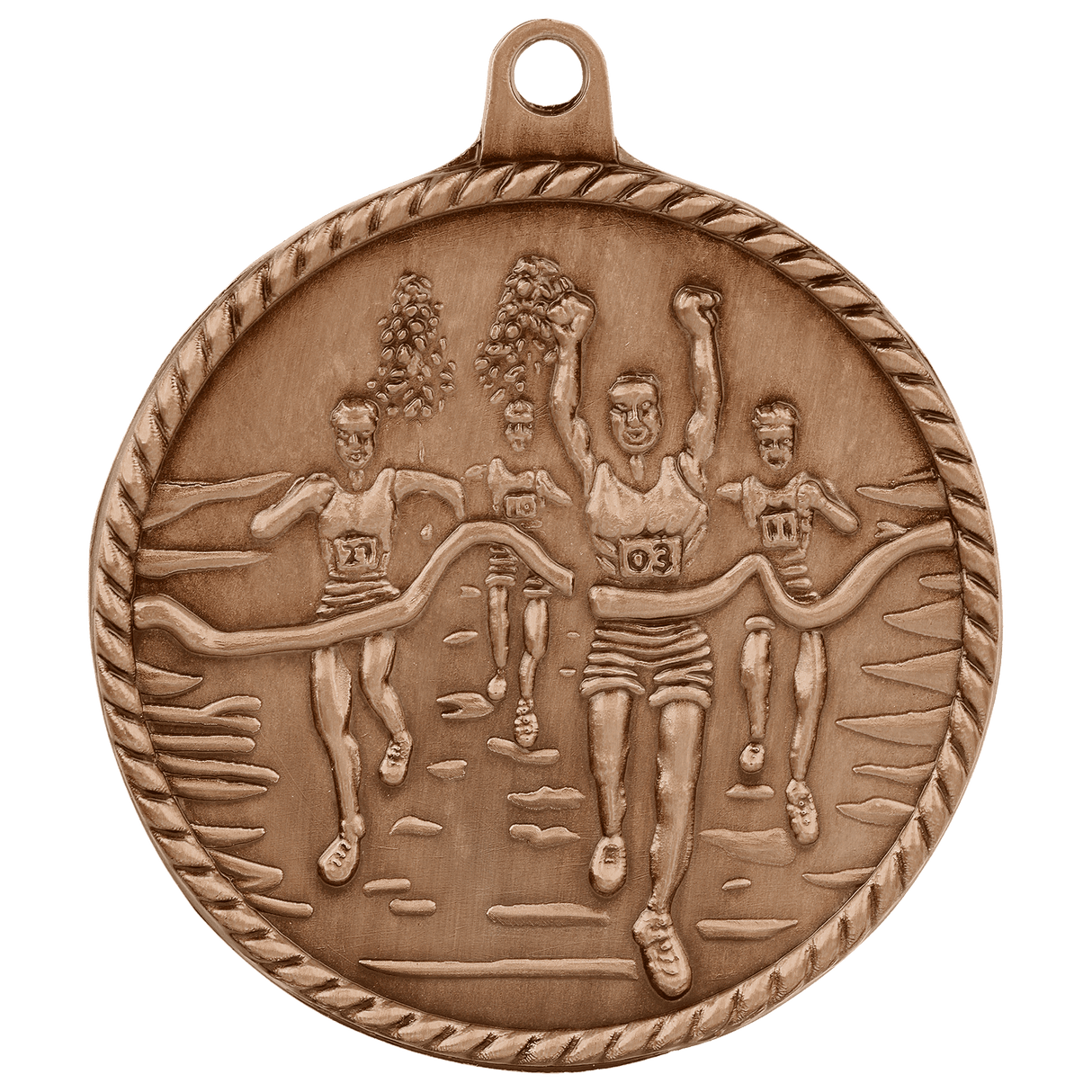 Cross Country High Relief Medal-Bronze-AKD Ink