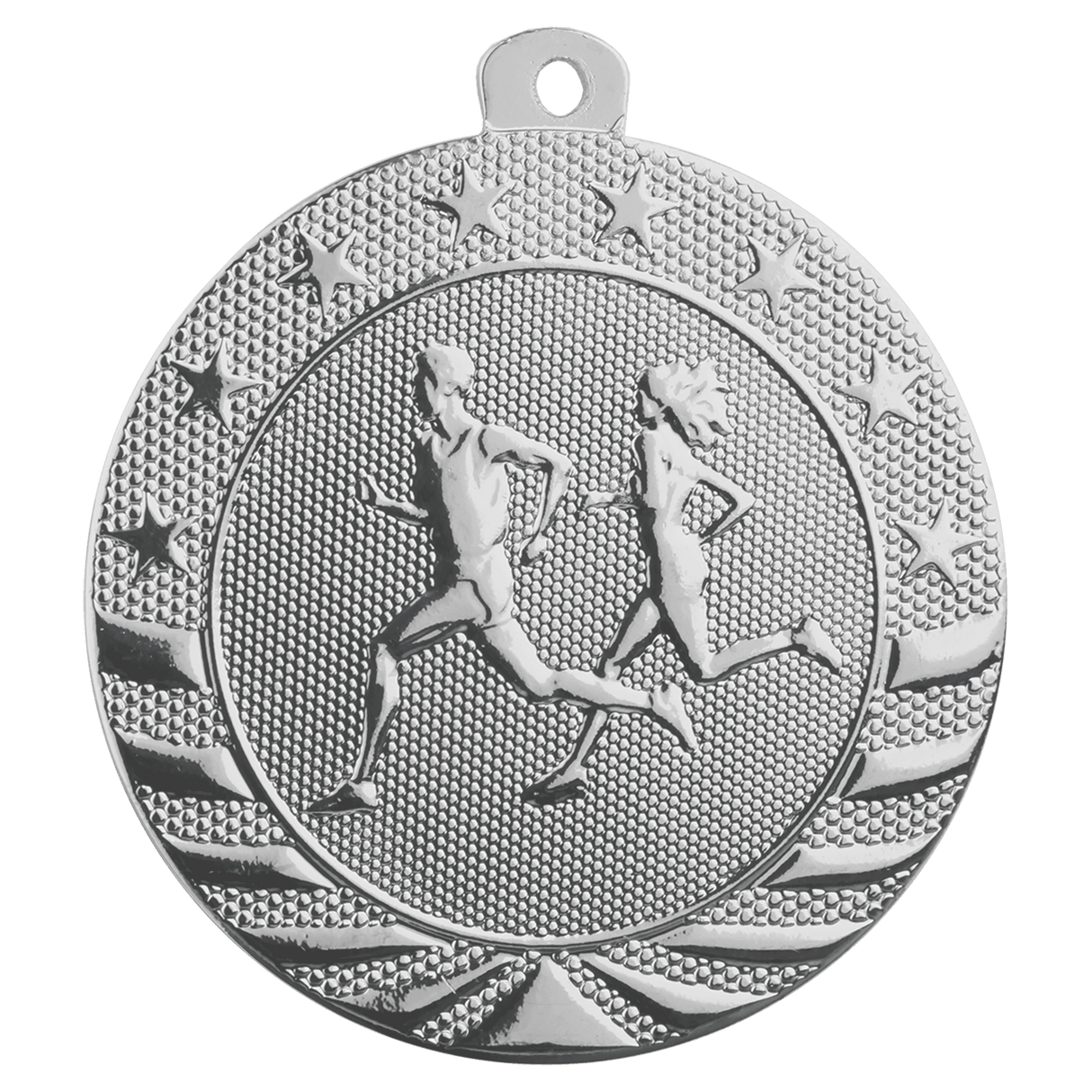 Cross Country Starbrite Medal-Silver-AKD Ink