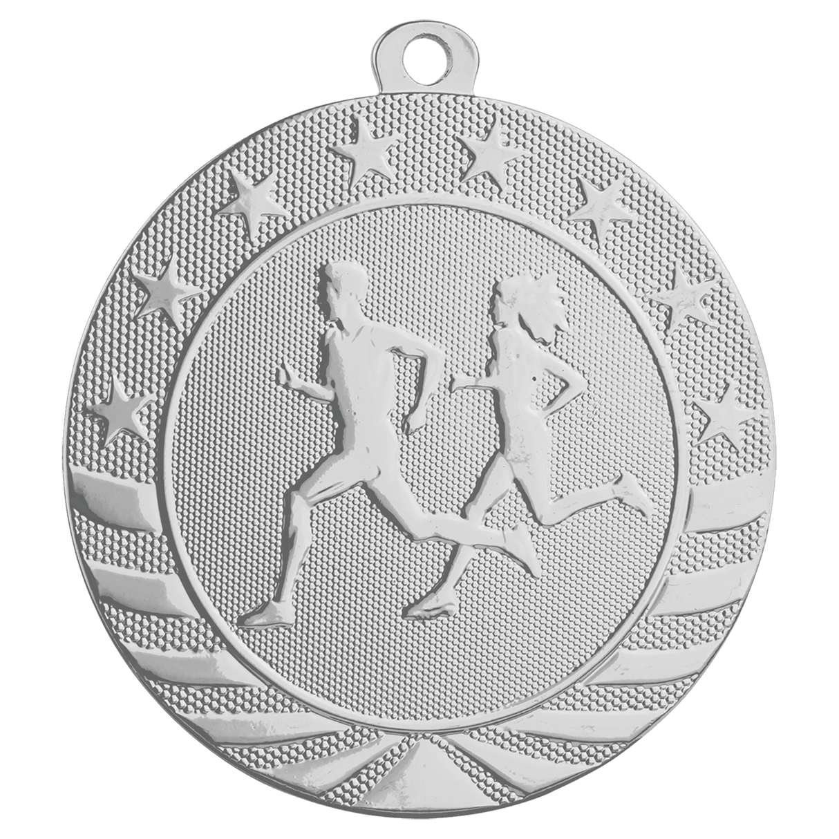 Cross Country Starbrite Medal-Silver-AKD Ink