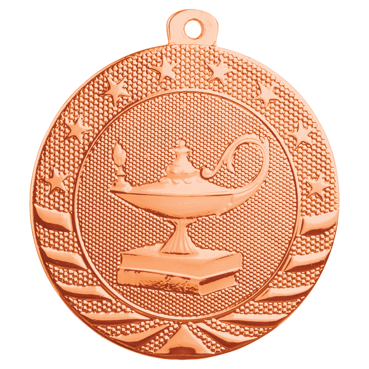 Lamp of Knowledge Starbrite Medal-Bronze-AKD Ink