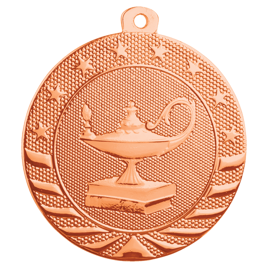 Lamp of Knowledge Starbrite Medal-Bronze