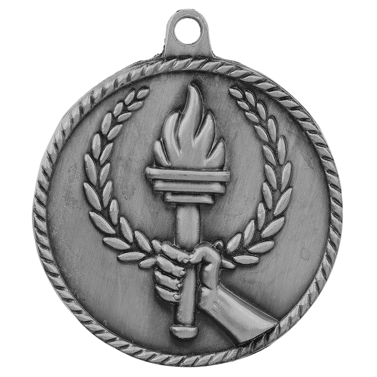 Torch High Relief Medal-Silver-AKD Ink