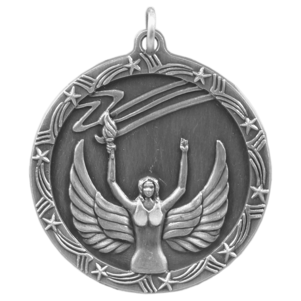 Torch Shooting Star Medal-Silver-AKD Ink