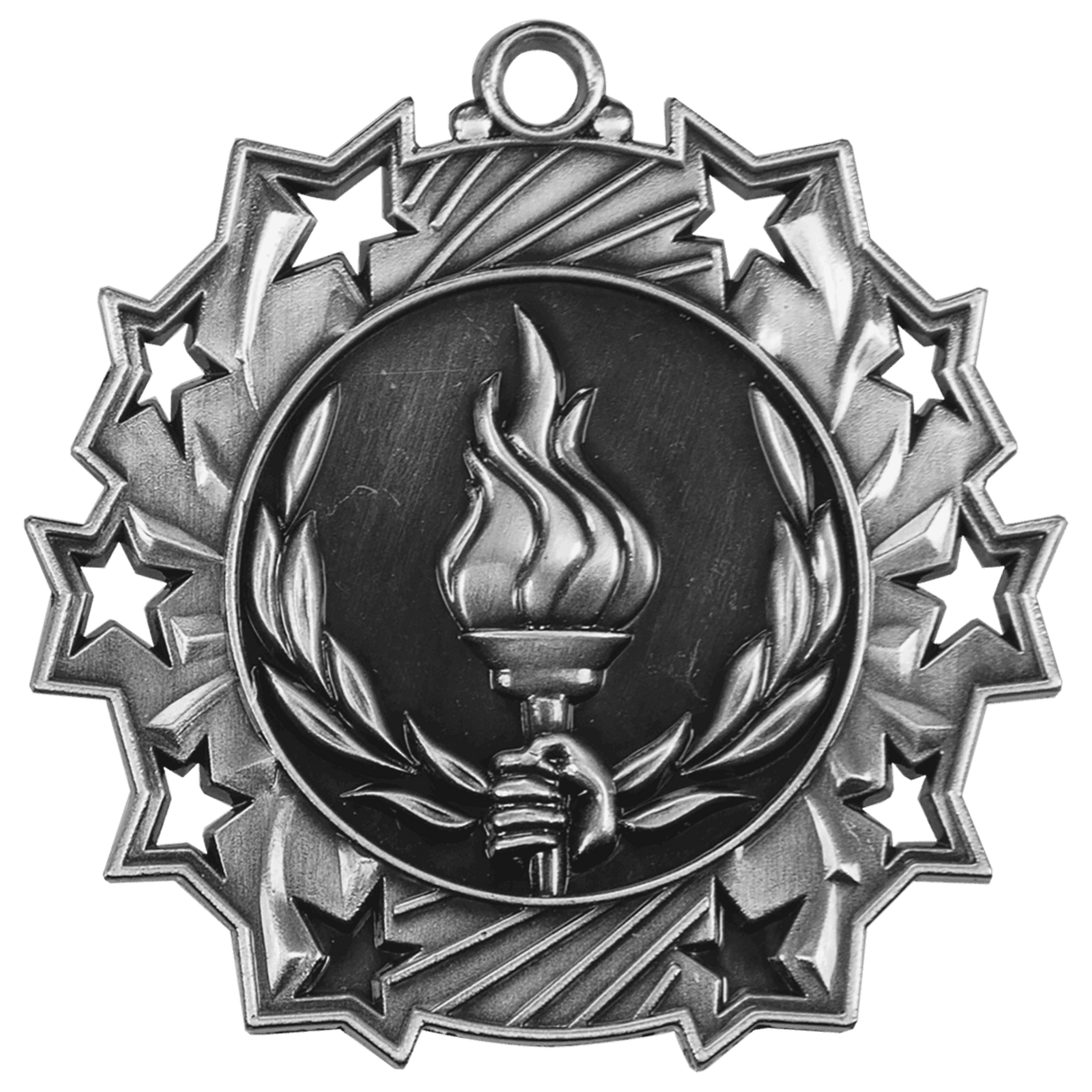 Torch Ten Star Medal-Silver-AKD Ink