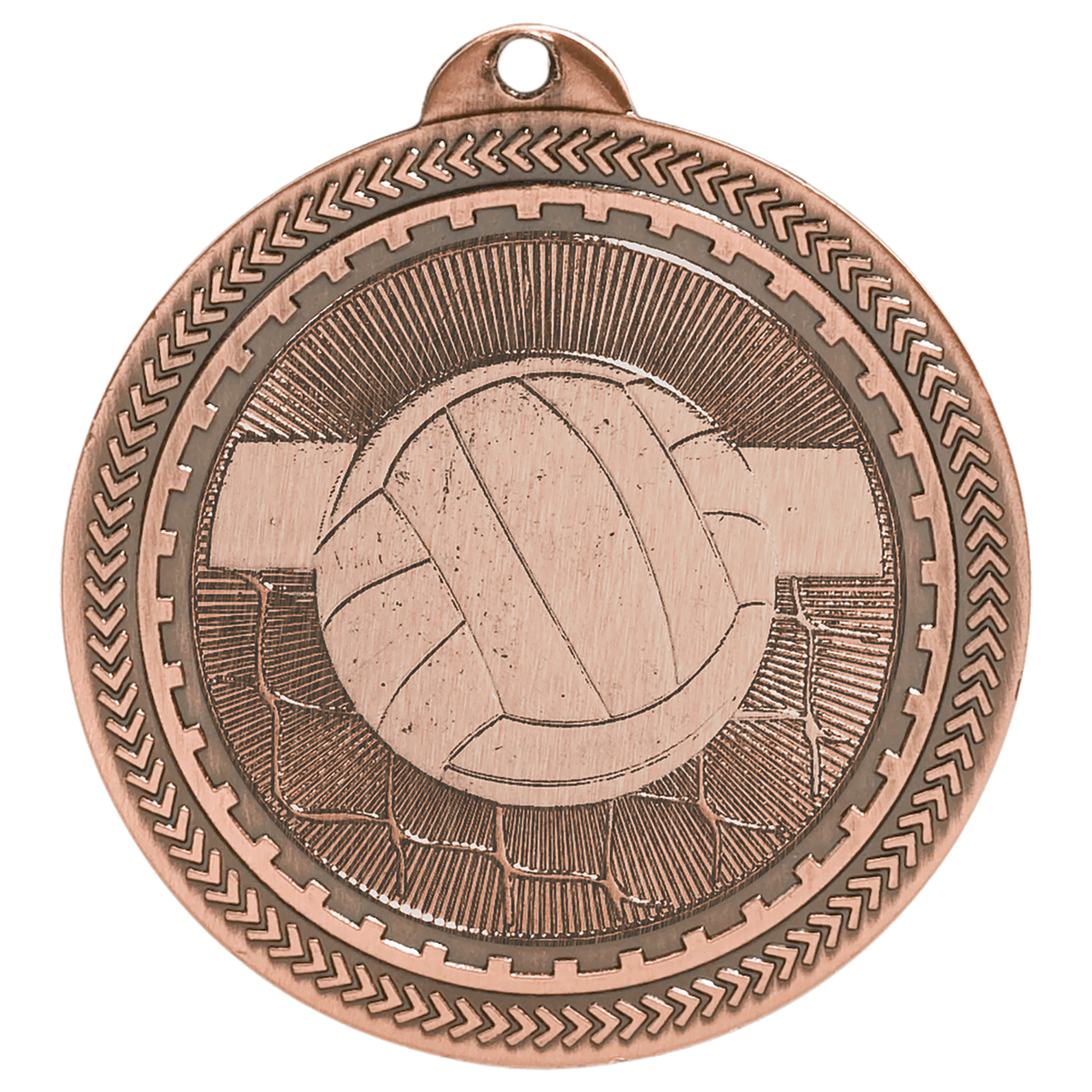 Volleyball BriteLazer Medal-Bronze - AKD Ink